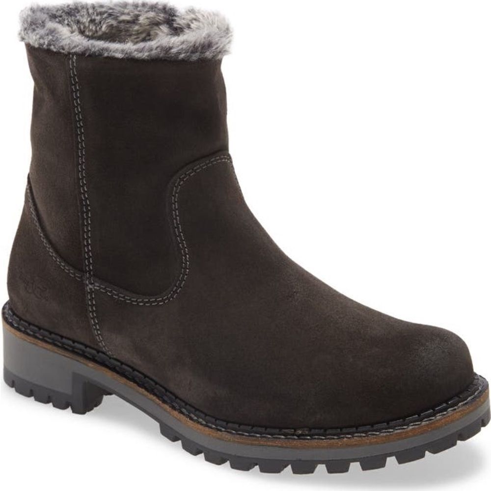 Bos & Co. Calib Waterproof Bootie – Brown Suede Boots – Fur Lined Size 11 – NWOB